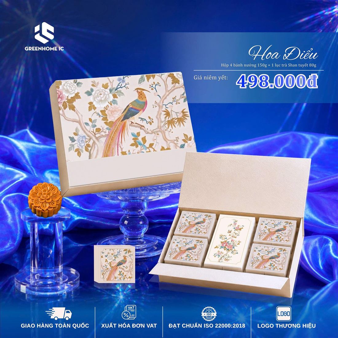 Hộp quà Trung Thu Hoa Điểu 498.000đ