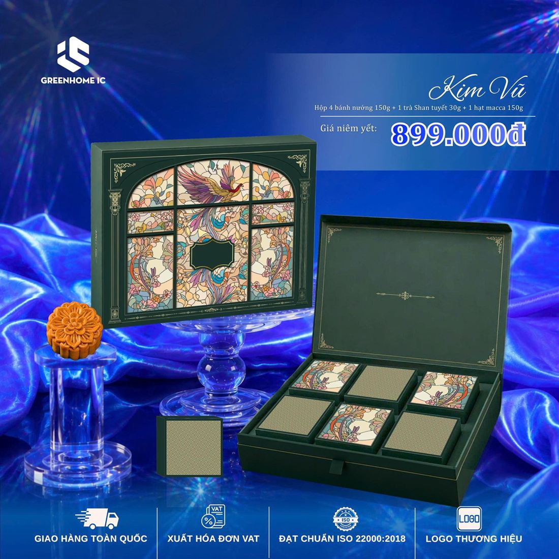 Hộp quà Trung Thu Kim Vũ 899.000đ
