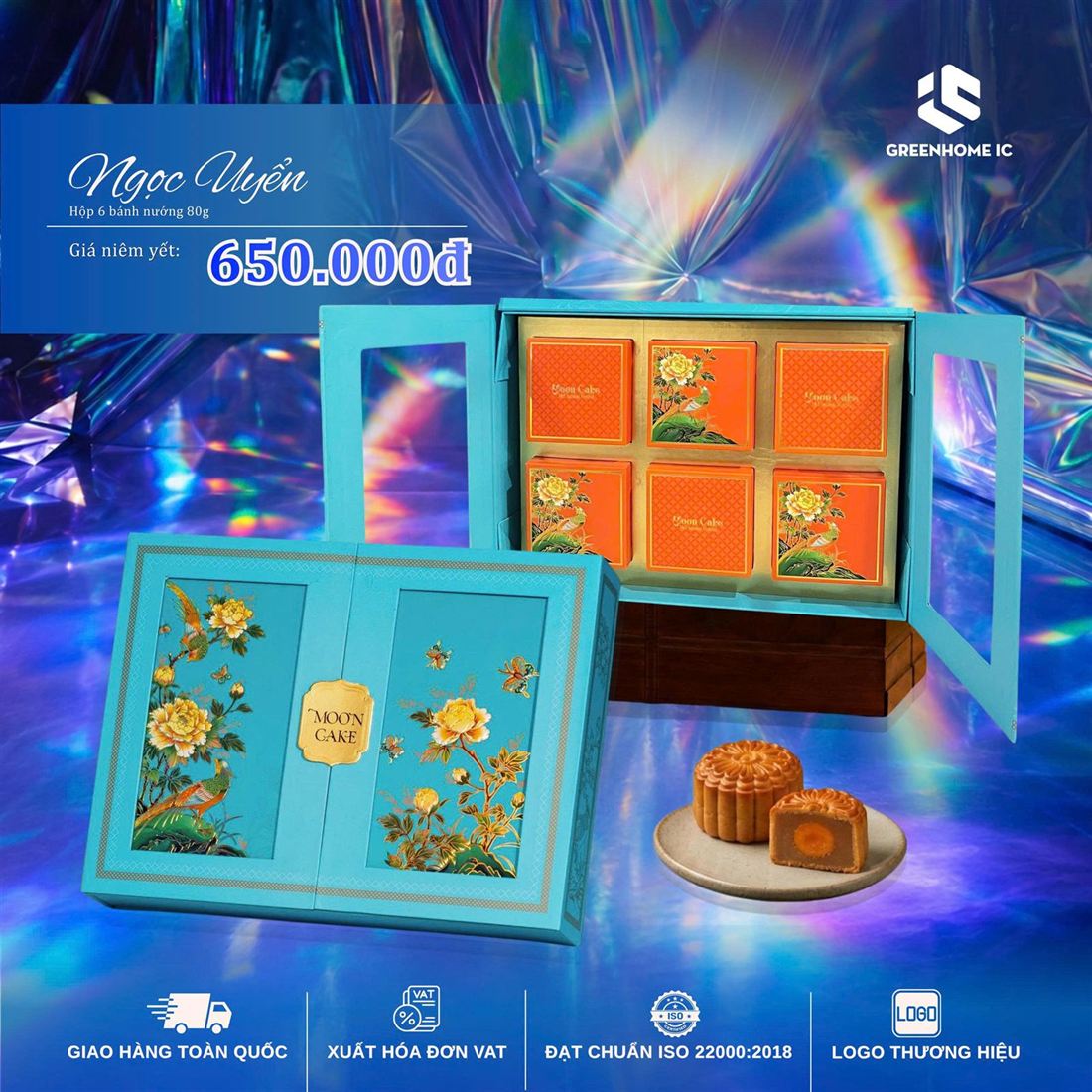 Hộp quà Trung Thu Ngọc Uyển 650.000đ