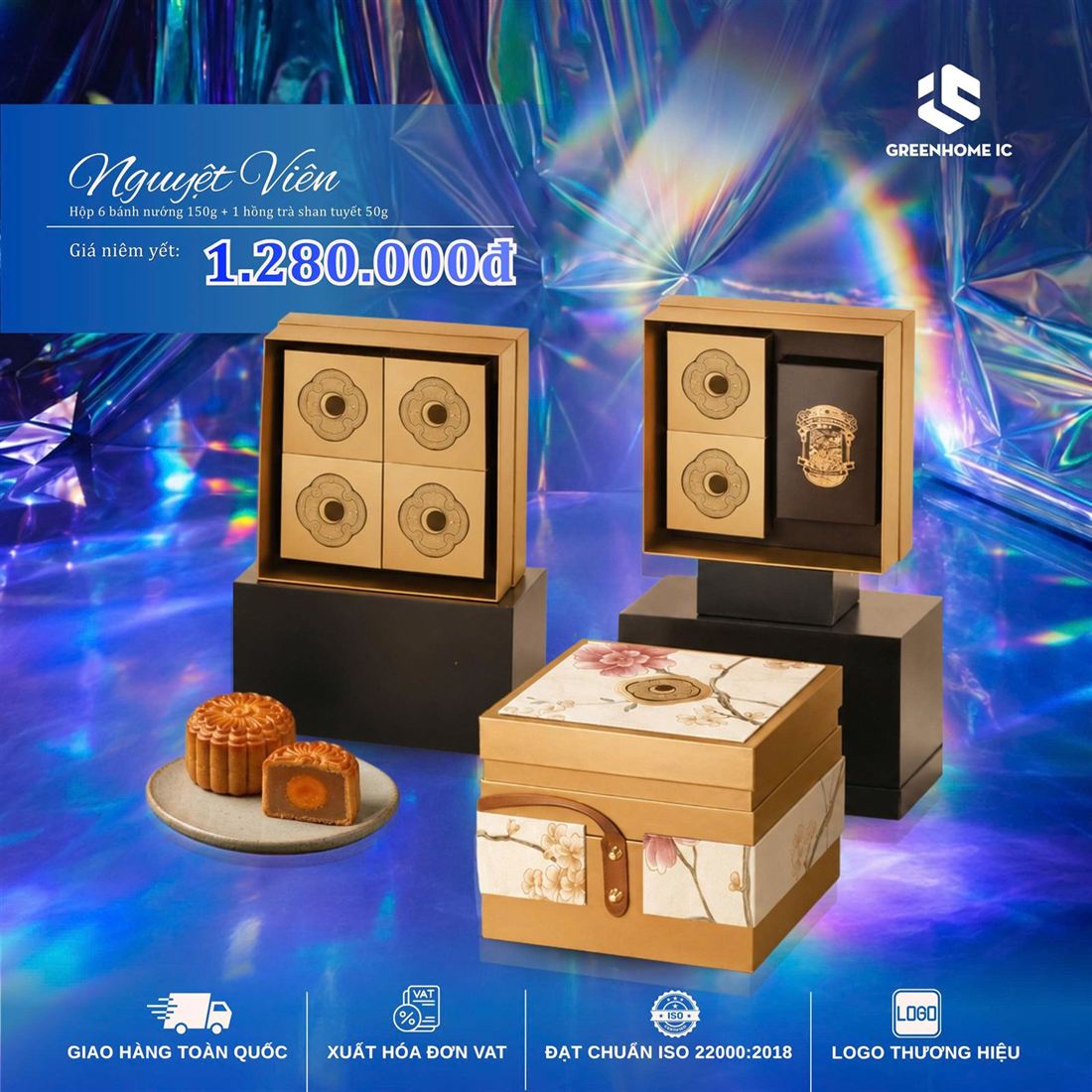Hộp quà Trung Thu Nguyệt Viên 1.280.000đ