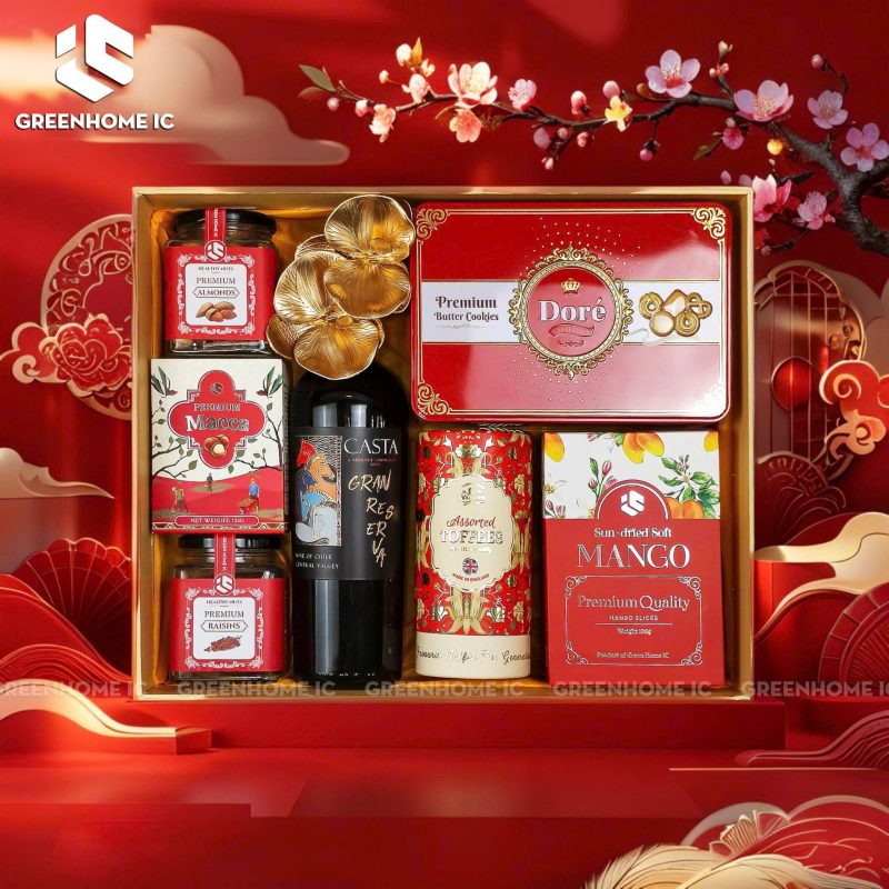 Kẹo Walker's Toffees và socola trong hộp quà